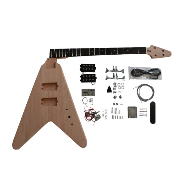 Coban Guitars DIY Bass Guitar kit FVB Mahogany with Chrome Hardware