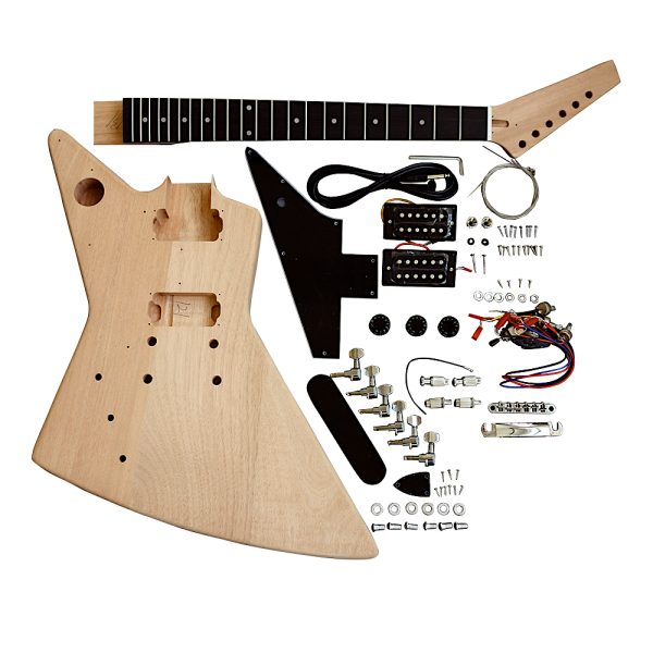 Electric Guitar DIY Left Handed Kit EXPLB Black Fittings